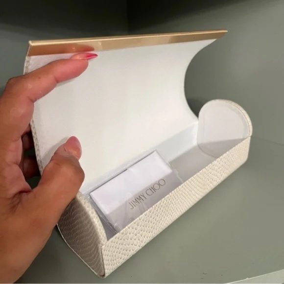 Jimmy Choo Cream Sunglasses Case